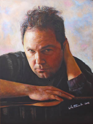 Hubert Delamare's portrait - Gilles Paul Esnault - 2003 - 49x65cm