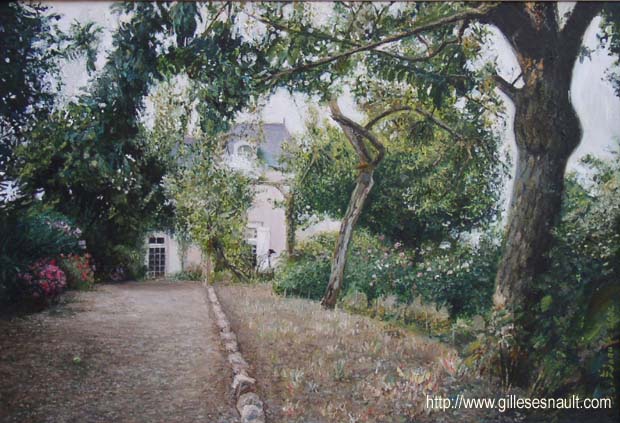 La maison de Soulaines / 2002/ House in Soulaines / 61x40    huile sur isorel